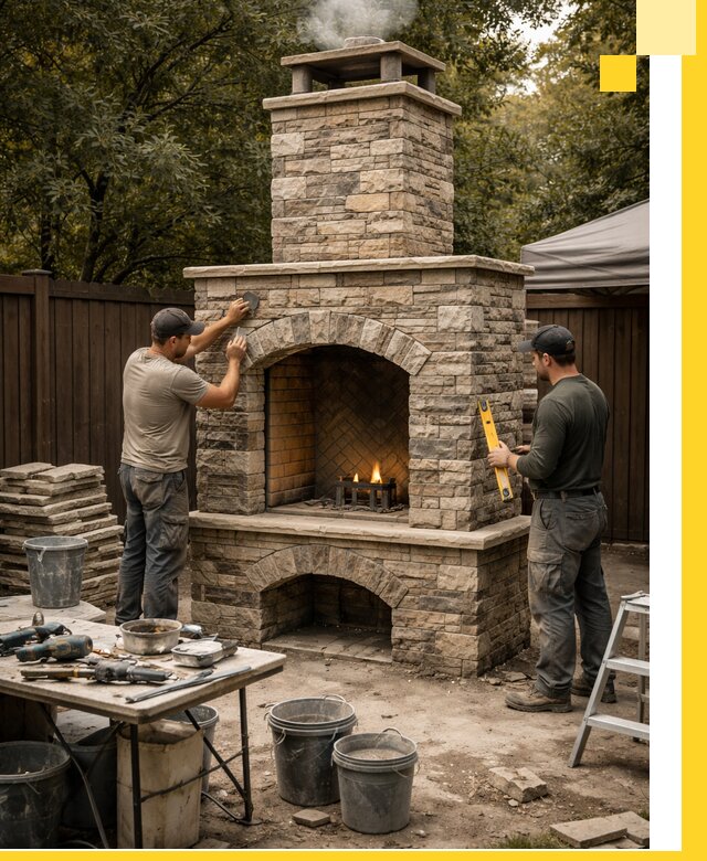 Проектирование и установка уличных каминов в Костроме