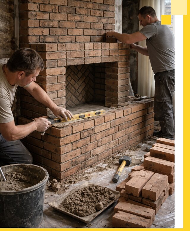 Изготовление и установка кирпичных каминов в Костроме