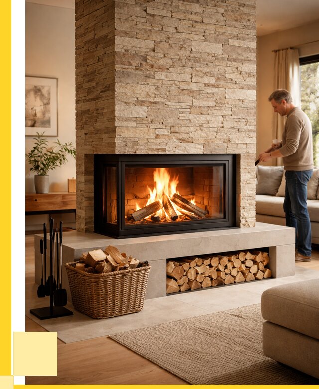 Дровяной камин под ключ в Костроме от 204180 р. | ЭриданКст