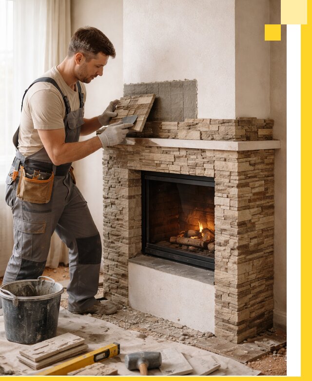 Изготовление и монтаж каминов для дома под ключ в Костроме