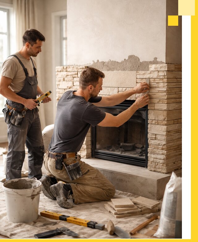 Установка и монтаж каминов для загородного дома в Костроме