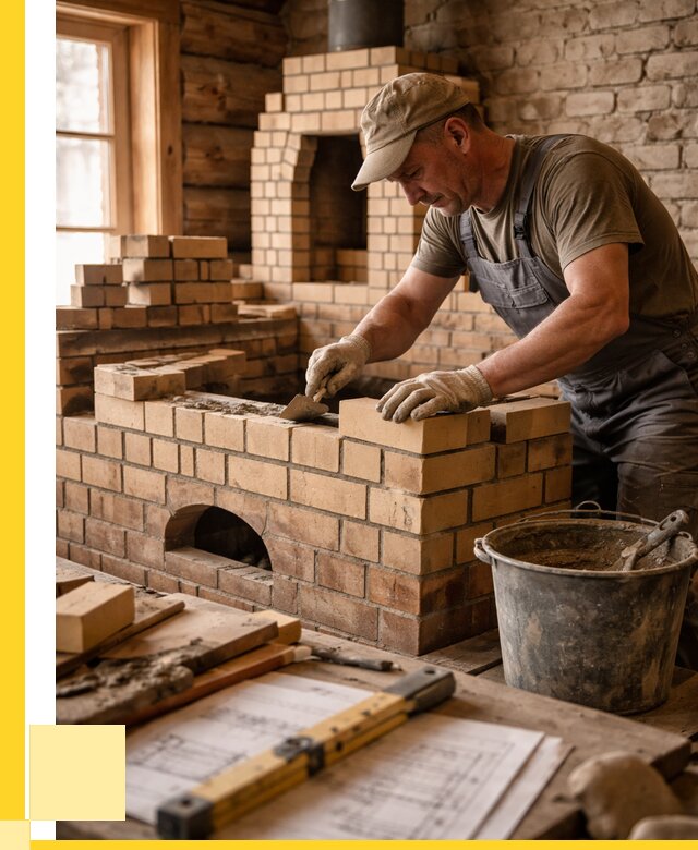 Кладка печей из кирпича в Костроме цены от 30627 р. - ЭриданКст