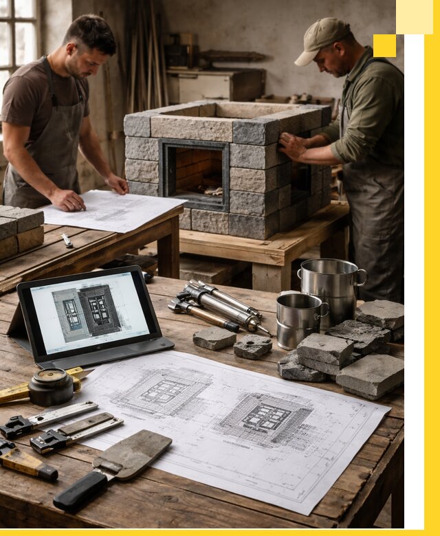 Разработка проектов печей с согласованием и монтажом в Костроме