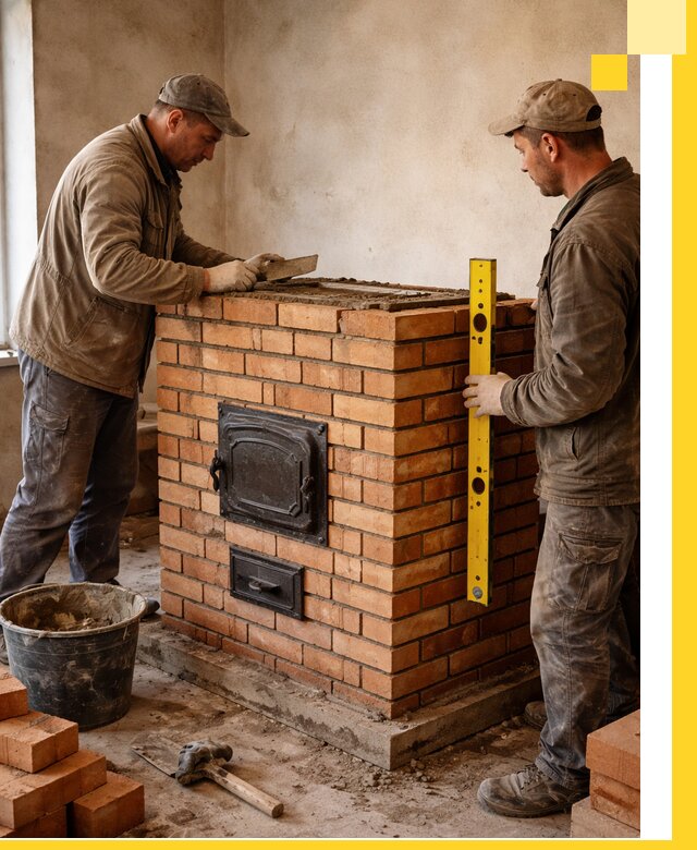 Отопительные печи под ключ в Костроме, установка и сборка