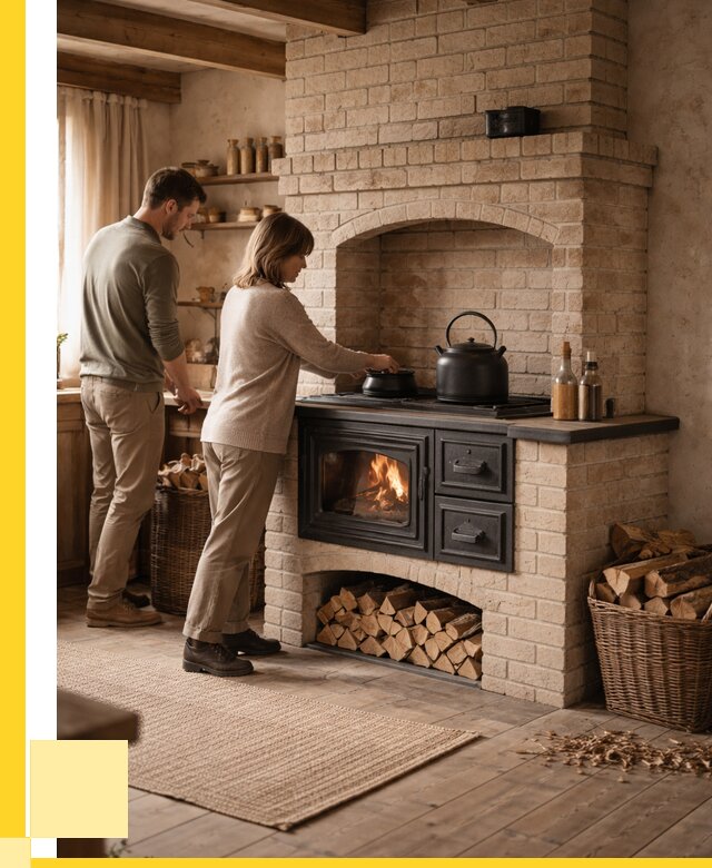 Печи с плитой в Костроме от 45941 р. | ЭриданКст — кирпичная печь