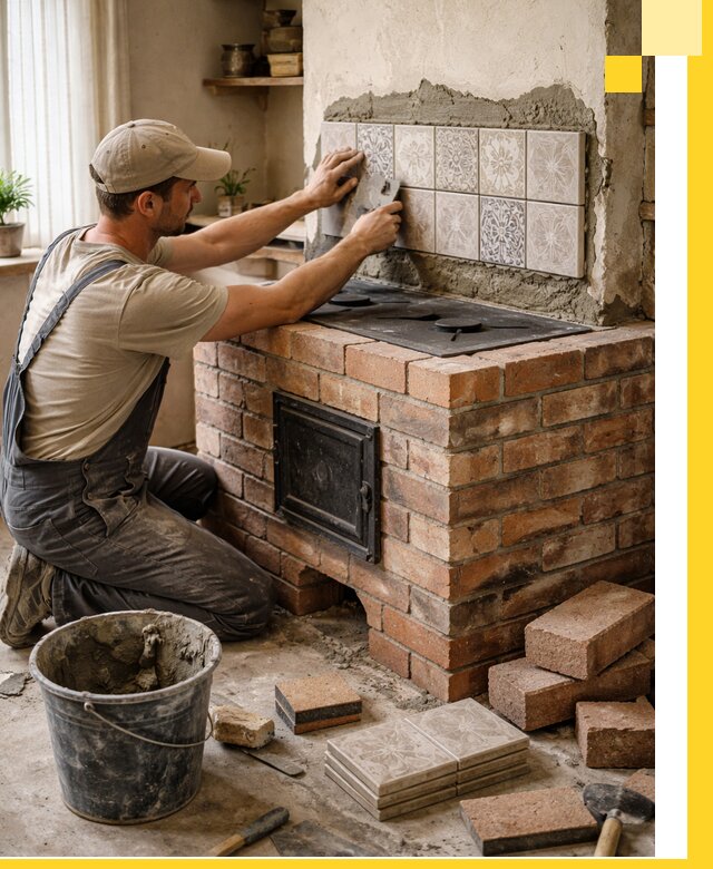 Печи с плитой на заказ монтаж гарантия и сервис в Костроме