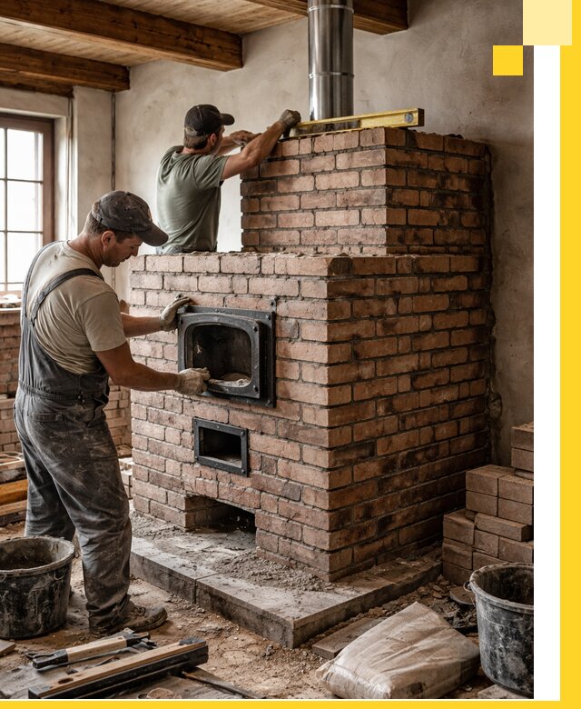 Печи для загородного дома под ключ в Костроме — монтаж и сервис