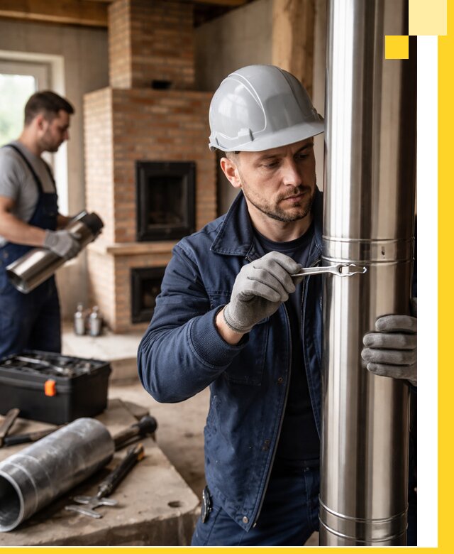 Профессиональный монтаж дымоходов для печей в Костроме