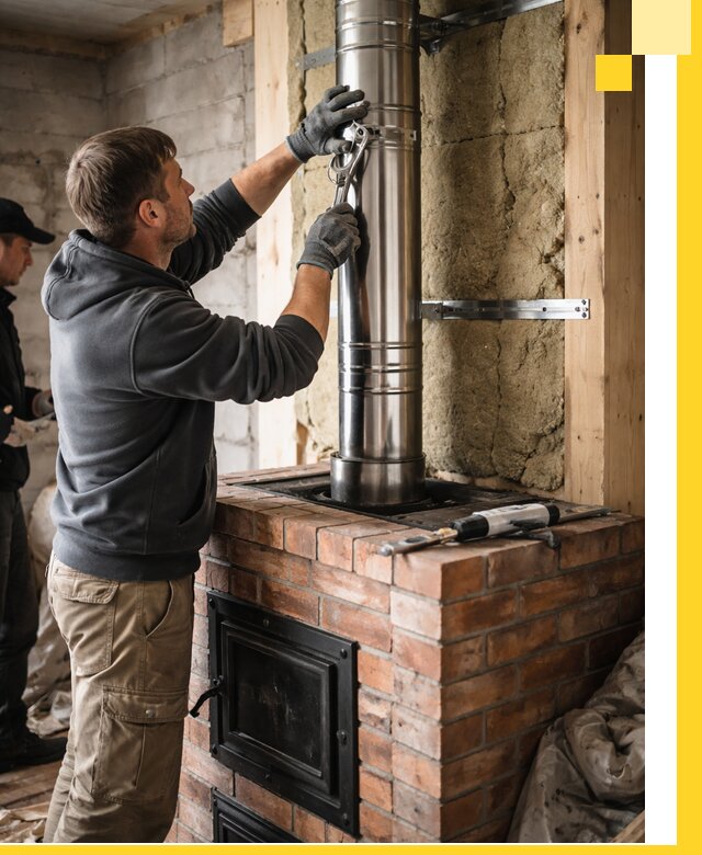Изготовление и монтаж печей и дымоходов под ключ в Костроме