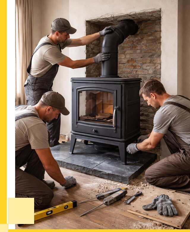 Монтаж печи камина в частном доме в Костроме от 25523 р. | ЭриданКст