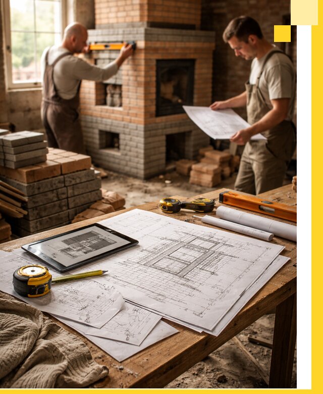 Проекты печей и каминов с индивидуальным дизайном в Костроме