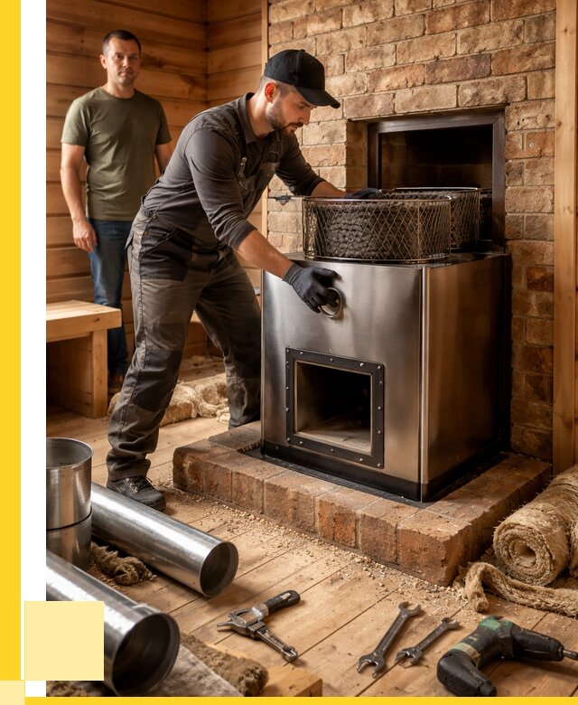 Монтаж банных печей под ключ в Костроме от 18376 р., ЭриданКст