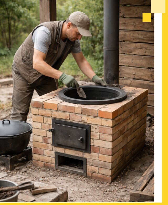 Изготовление и установка печей для казана в Костроме под ключ