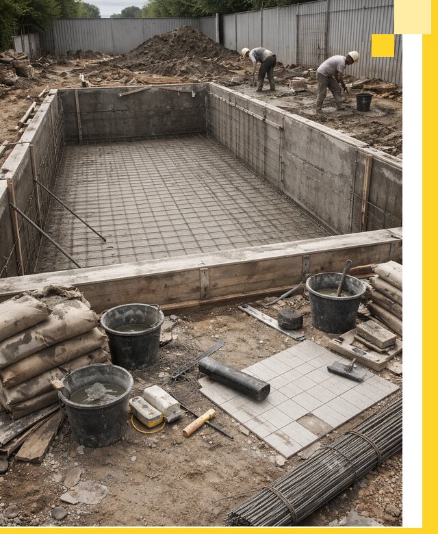 Строительство бассейнов под ключ в Костроме, дизайн и монтаж