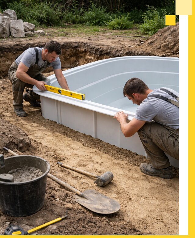 Производство и установка пластиковых бассейнов в Костроме под ключ