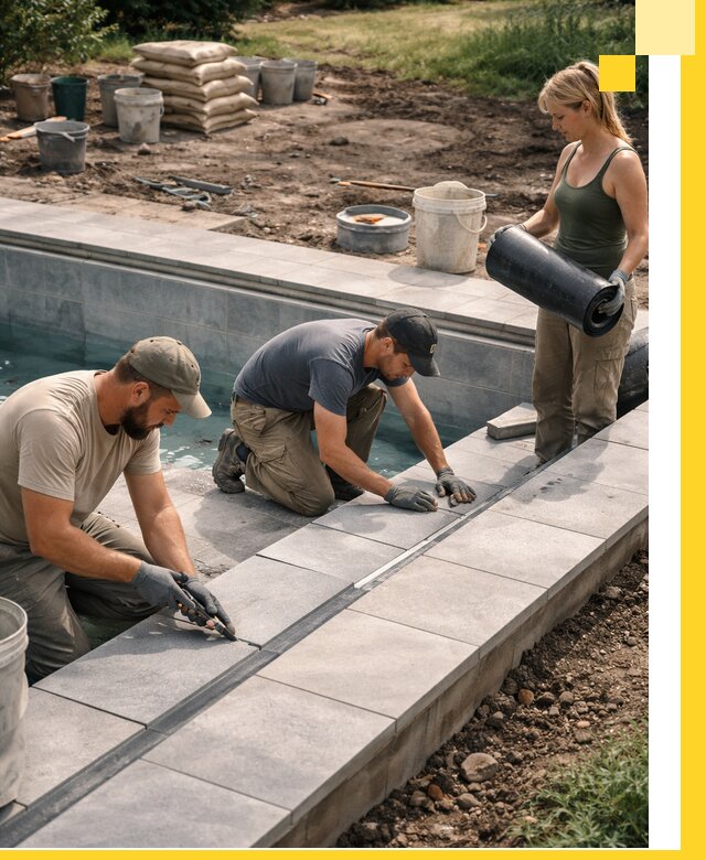 Строительство и монтаж уличных бассейнов под ключ в Костроме