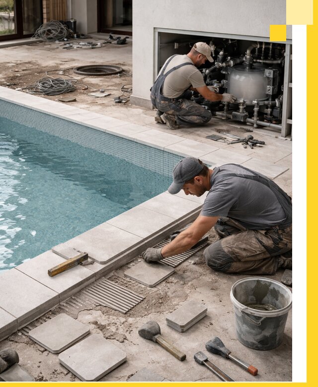 Строительство и монтаж бассейнов в коттедже в Костроме