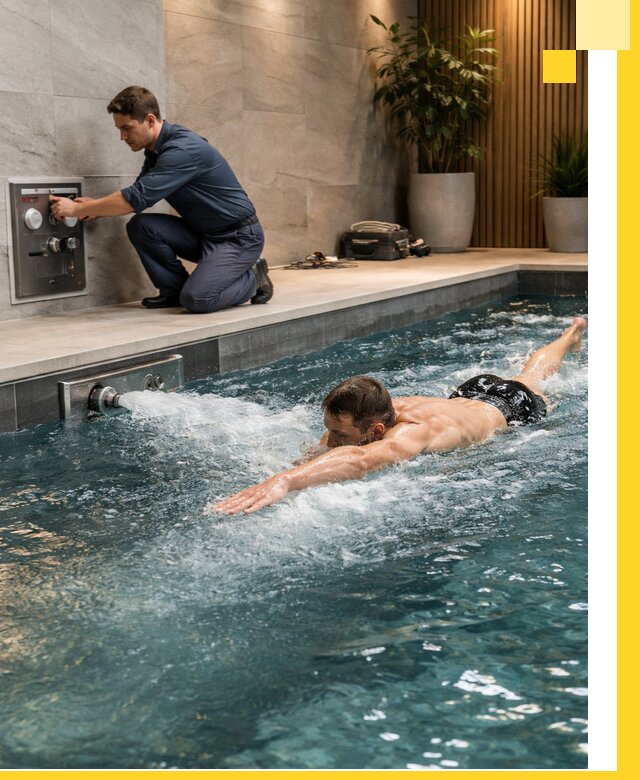 Проектирование и монтаж бассейнов с противотоком в Костроме