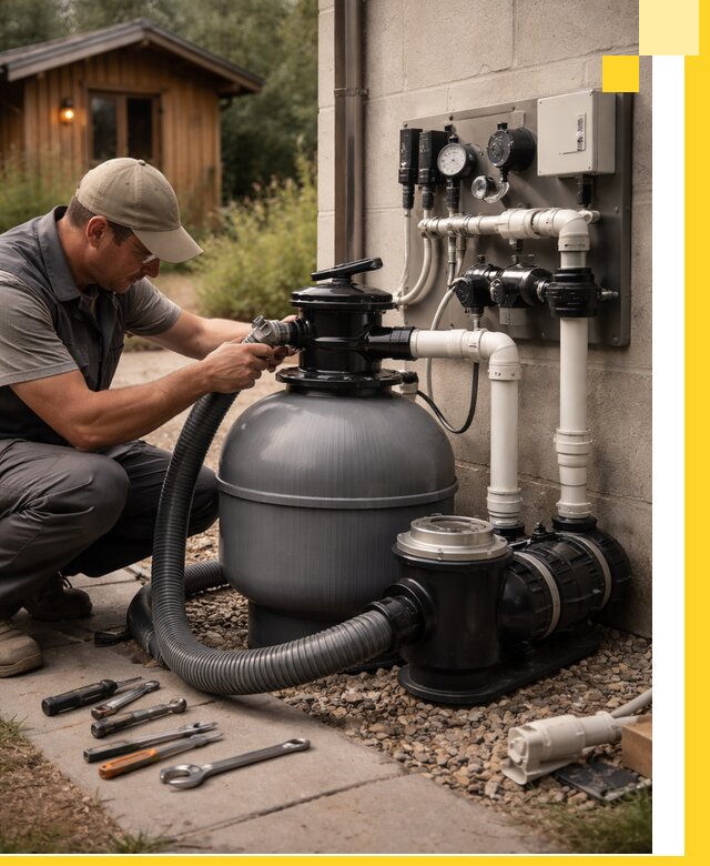 Продажа и монтаж фильтров и насосов для бассейнов в Костроме