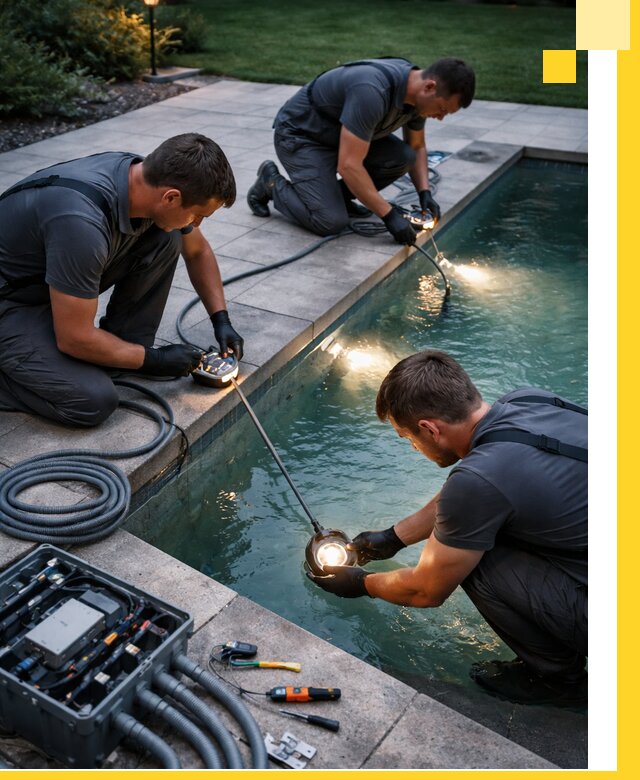 Профессиональное освещение бассейнов в Костроме: дизайн и монтаж