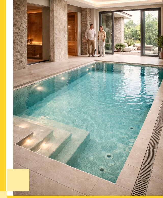 Бассейн во дворе в Костроме: проект, отделка от 1225080 р. | ЭриданКст