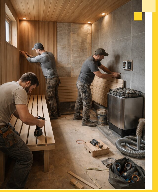 Сауны под ключ в Костроме, проектирование, строительство, отделка