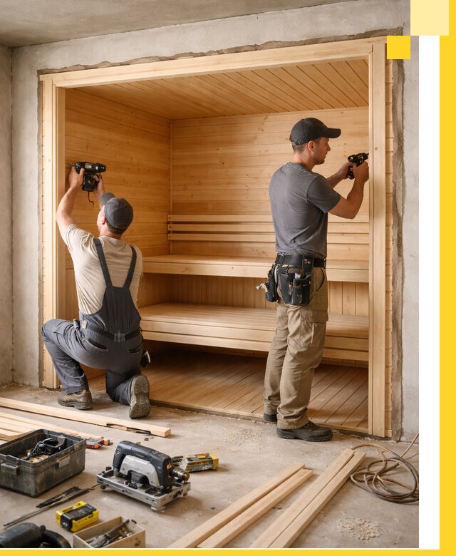 Монтаж саун под ключ в Костроме — проектирование и установка