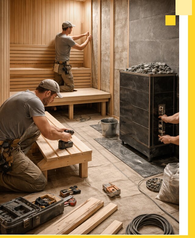 Дизайн и строительство интерьерных саун под ключ в Костроме