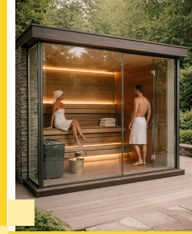 Сауна стеклянная и двери для сауны в Костроме от 255225 р. | ЭриданКст