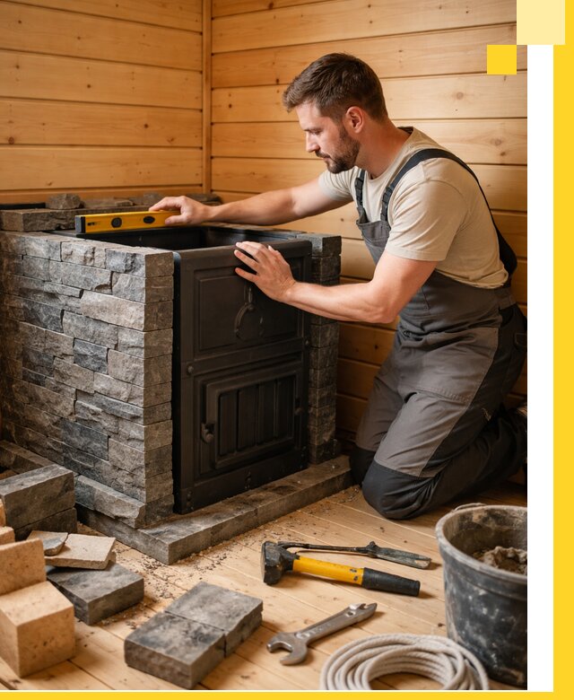 Производство и установка печей для саун под ключ в Костроме