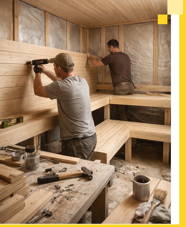 Профессиональная отделка бань и саун под ключ в Костроме