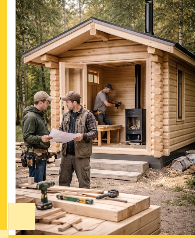 Монтаж бань под ключ в Костроме — от 204180 р. | ЭриданКст