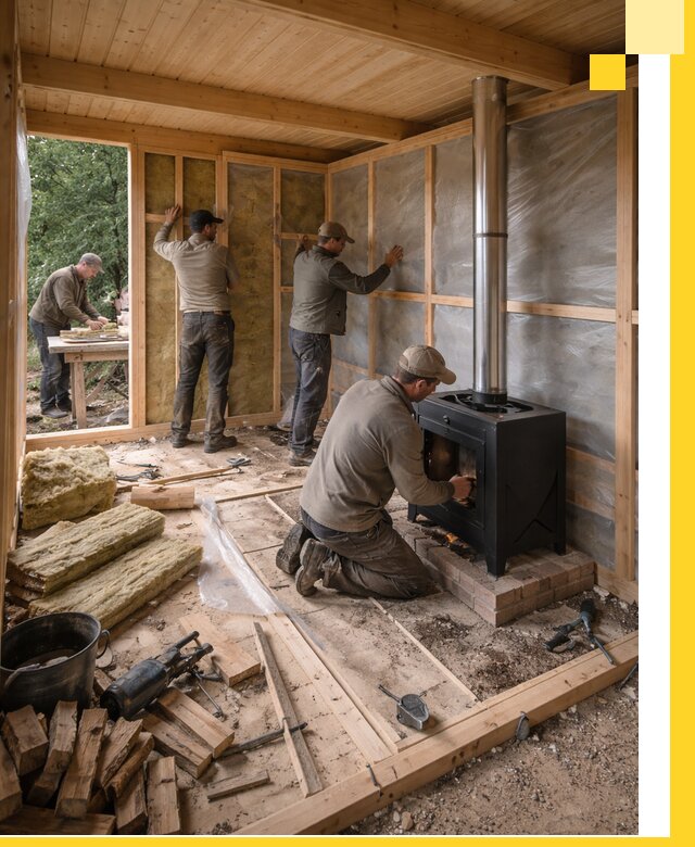 Профессиональный монтаж бань под ключ в Костроме для дома