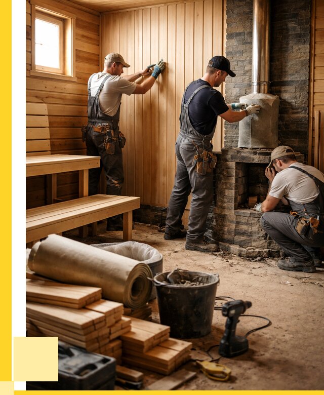 Ремонт бань под ключ в Костроме от 45941 р. | ЭриданКст