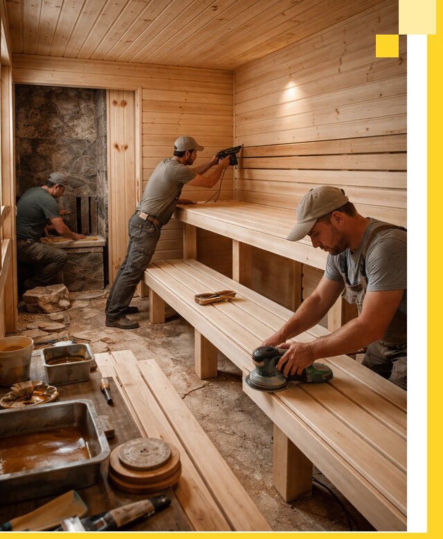 Профессиональная отделка бань в Костроме под ключ, с гарантией