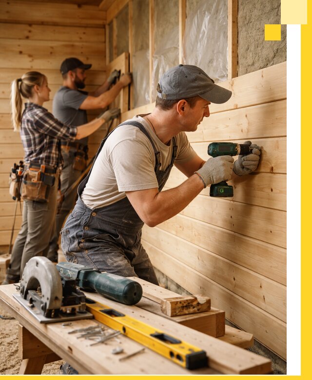 Обшивка бань под ключ в Костроме: отделка стен и потолков