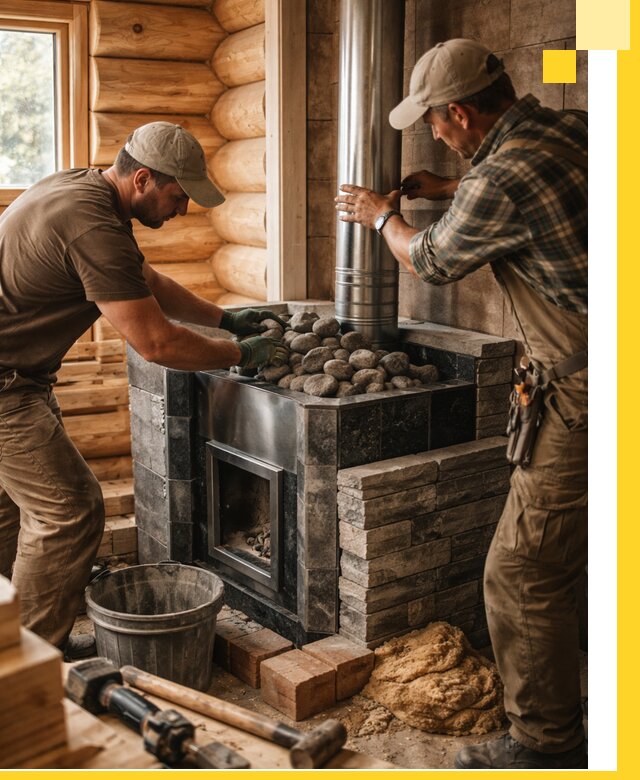 Строительство и отделка русских бань под ключ в Костроме