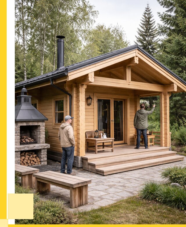 Деревянные бани под ключ в Костроме от 459405 р. | ЭриданКст