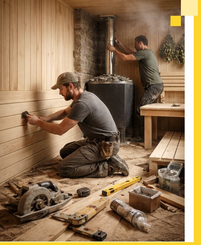 Полное строительство и оснащение парных под ключ в Костроме