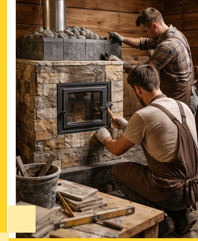 Облицовка банной печи в Костроме от 15314 р. | ЭриданКст