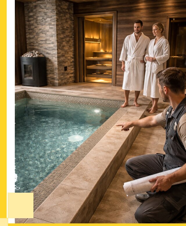 Проект бани с бассейном под ключ в Костроме от 66359 р. | ЭриданКст