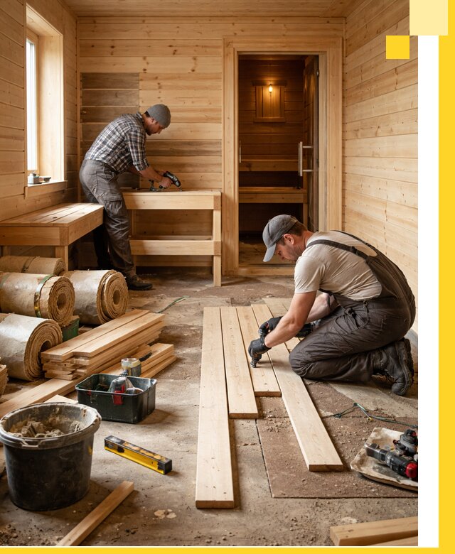 Индивидуальный проект бани с комнатой отдыха под ключ в Костроме