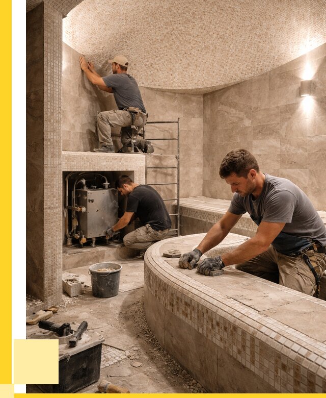 Монтаж хамамов под ключ в Костроме от 255225 р. ЭриданКст