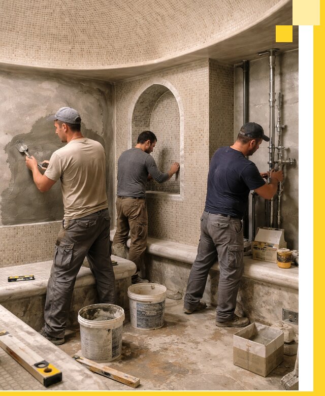 Профессиональный монтаж хамамов под ключ в Костроме с гарантией