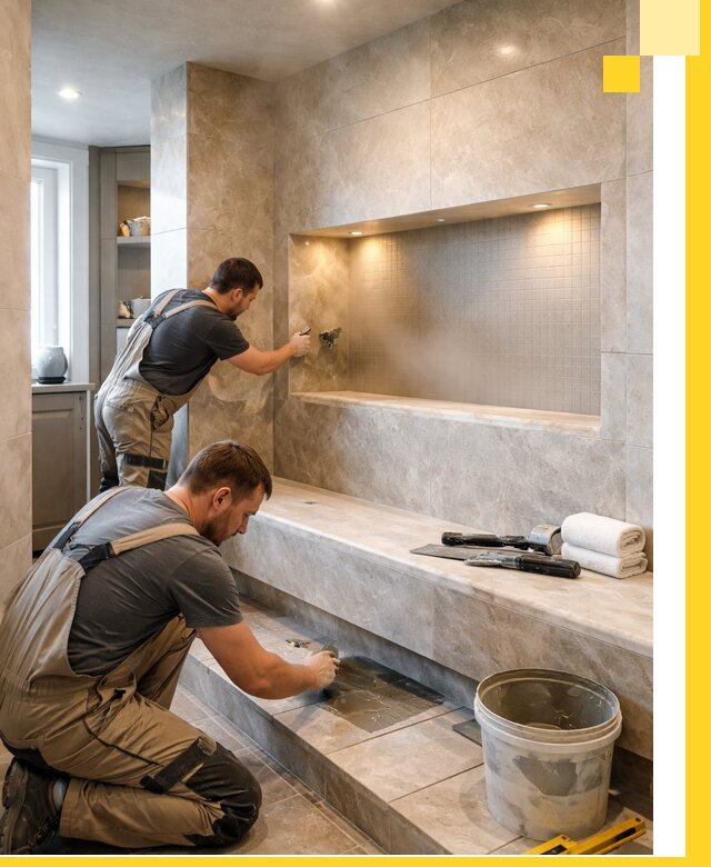 Профессиональное строительство хамама в квартире в Костроме