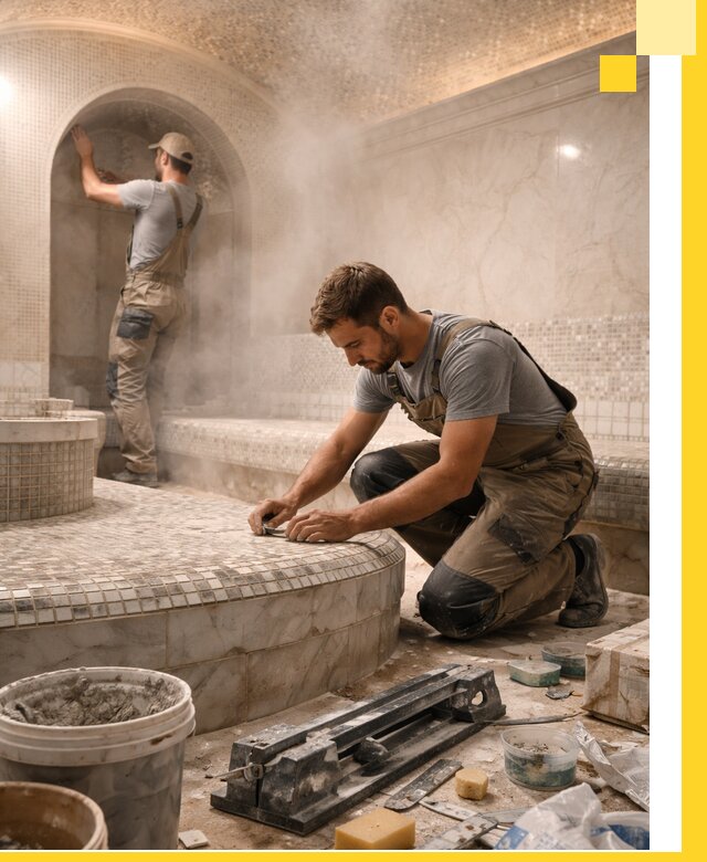 Профессиональный дизайн хамама и SPA под ключ в Костроме