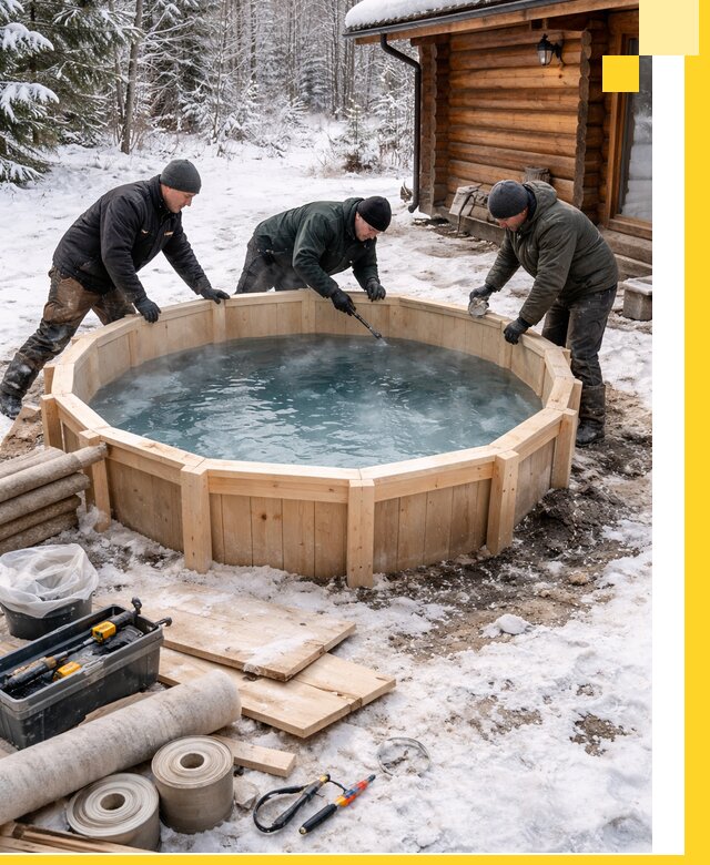 Изготовление и установка ледяных купелей под ключ в Костроме